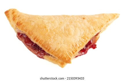 A Cherry Turnover Made with Pie Filling and Puff Pastry - Shutterstock ID 2150393433