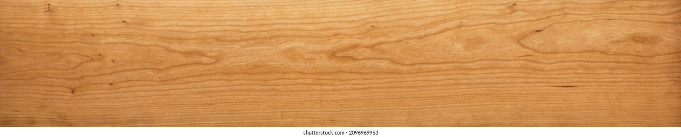  Cherry wood board texture background. Long wooden board desktop background.