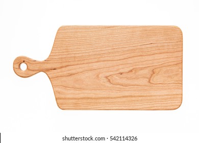 Cherry wood cutting board, handmade wood cutting board - Shutterstock ID 542114326