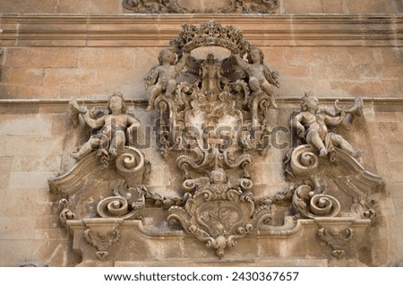 Cherubs adorning a Basilica di San Martino in Italy