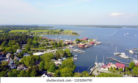 Chesapeake Bay With Boats St Michaels Maryland USA