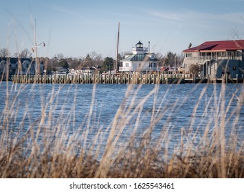 Chesapeake Bay Maritime Museum Seen From Across Fogg Cove