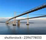 The Chesapeake Bay underneath the Bay Bridge.￼