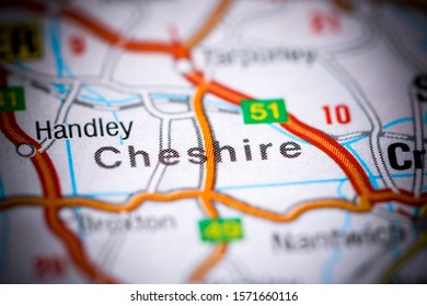 Cheshire. United Kingdom On A Map