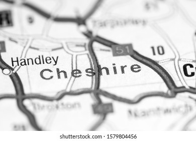 Cheshire. United Kingdom On A Map