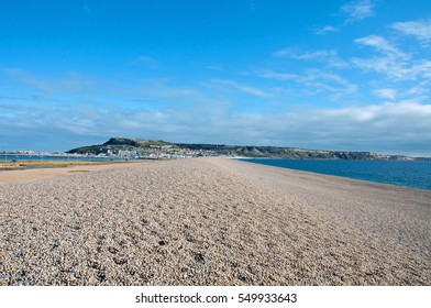 Chesil Beach In Dorset, England
