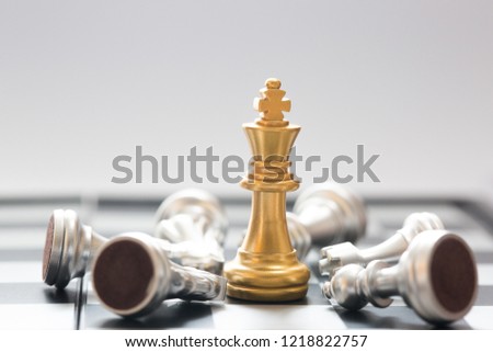 chess board game concept of business ideas and competition and stratagy plan success meaning. winer