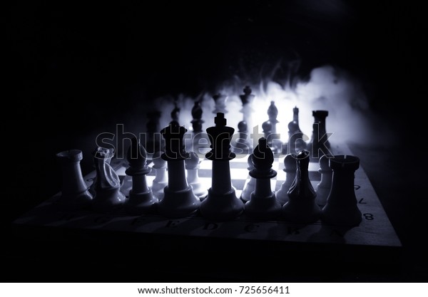 Chess Board Game Concept Business Ideas Stock Photo (Edit Now) 725656411