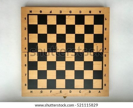 Chess board. Chess game, Chess Image, Chess Game,  Art,  Set.  board in flat style. Checkerboard game. Checkerboard pattern. Chessboard isolated on the white background. Wooden gameon white background