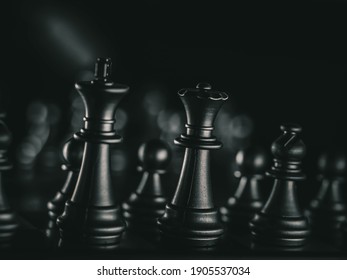 Chess board game. Strategy ideas concept business futuristic graphic icon. - Shutterstock ID 1905537034