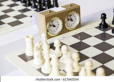 Chess Championship, Detail Of A Championship Of Intelligence, Competition, Board Game