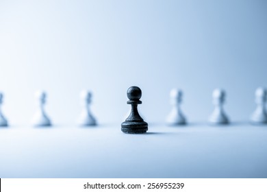 Chess Figure, Business Concept Strategy, Leadership, Team And Success