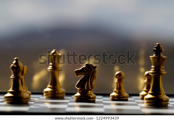 Chess\
game, chess pieces, strategic planning and\
planning