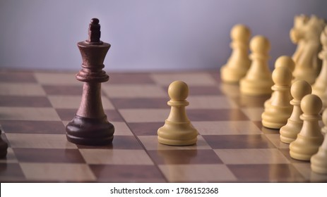 Chess Game Where A Pawn Embarrasses The King, A Concept Similar To David Against Goliath