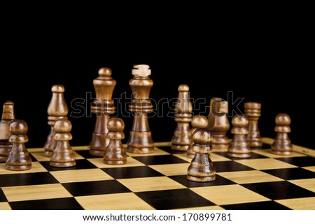 Similar – The lady in the game of chess.