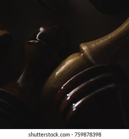 
chess on a dark background