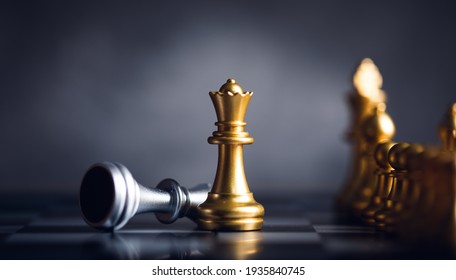  chess piece stand in front of pawn on black background