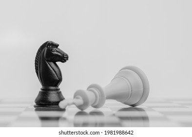 
Chess pieces, knight versus king - Shutterstock ID 1981988642
