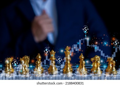 Chess Takes A Strategic Approach And Tactics. Chess That Uses The Concept Of A Competitive Strategy. Chess Is Used To Manage Decisions. And Business Strategy