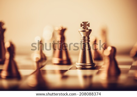 Chess. Win concept. 