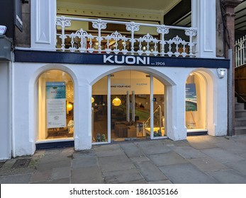 Chester, Cheshire, UK. November 22, 2020. Kuoni Travel Agent, Closed During The Lockdown In England. Eastgate Street.