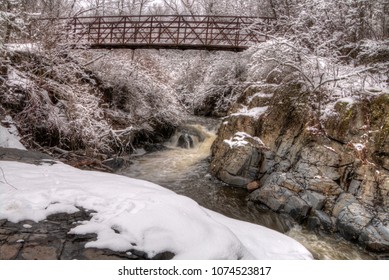 Chester Park Is A City Park In Duluth, Minnesota During Winter