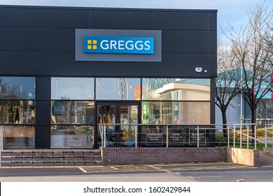 CHESTER, UNITED KINGDOM - DECEMBER 25th, 2019: Greggs Bakery Store Front