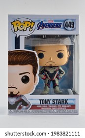 CHESTER, UNITED KINGDOM - MAY 9TH 2021: Tony Stark Funko Pop Figurine