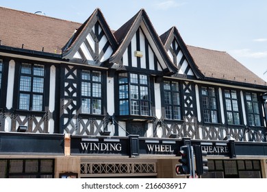 Chesterfield, UK- May 14, 2022: The Winding Wheel Theatre in Chesterfield England