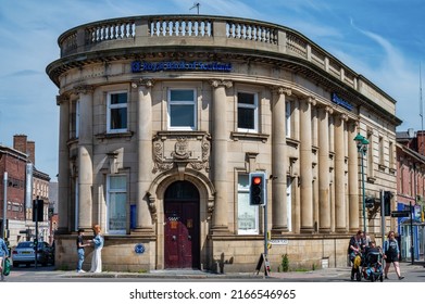 Chesterfield, UK- May 14, 2022: The Royal Bank of Scotland Bank banch in Chesterfield England