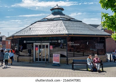 Chesterfield, UK- May 14, 2022: The Chesterfield Visitor Information Center in Chesterfield England