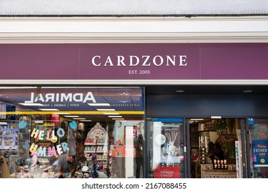 Chesterfield, UK- May 14, 2022: The Cardzone store in Chesterfield England