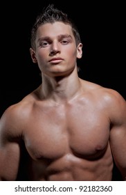 Стоковая фотография Chestlow Portrait Muscular babe Naked Sexy Shutterstock