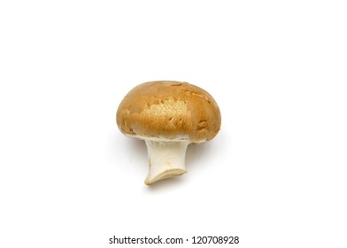 Chestnut Mushrooms  Isolated On White Background