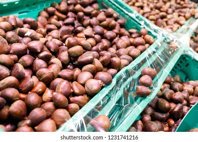 Chestnut Nut On Shop Counter Stock Photo 1231741216 | Shutterstock