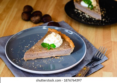 Chestnut And Ricotta Custard Pie