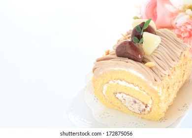 Chestnut Roll Cake