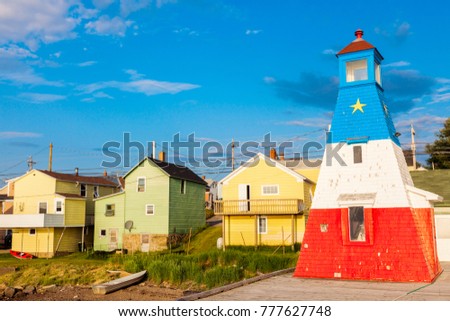 Cheticamp Harbour Range Front Lighthouse. Cheticamp, Nova Scotia, Canada.