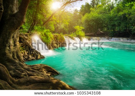 Chet-Sao-Noi waterfall in Khao Yai National Park, Saraburi province, Thailand.