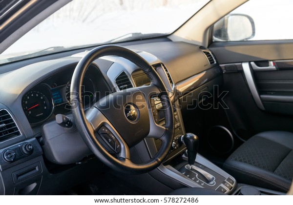 Chevrolet Captiva 2015 Car Interior Moscow Stock Photo Edit