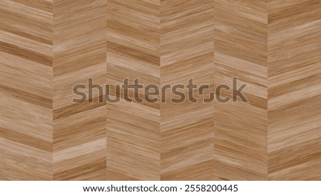 Chevron patterned wood texture featuring natural brown color and parallel alignment for decorative background. Ideal for creative projects, flooring inspiration or material presentation in minimalist
