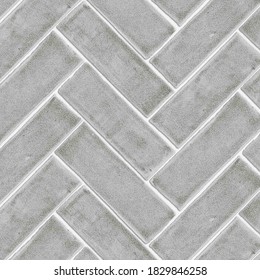 Chevron Tile Texture With Crackle Finish In Grey