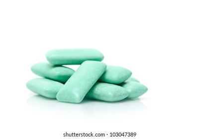 Chewing Gum Isolated On White