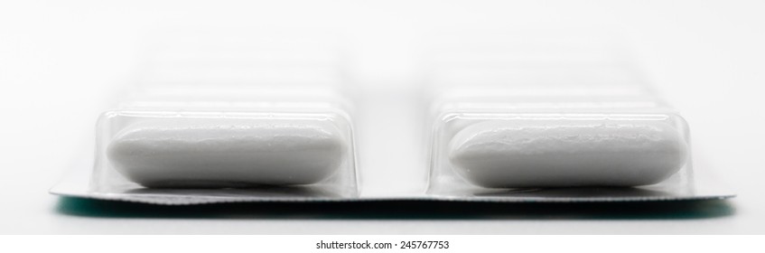 Chewing Gum Pack Closeup Shot