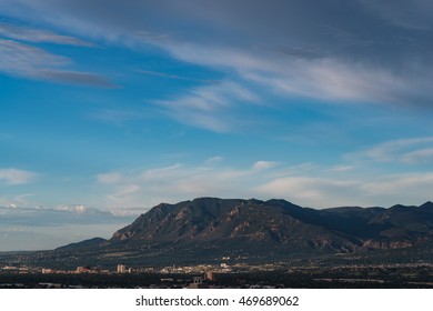 Cheyenne Mountain Looking Over Colorado Springs