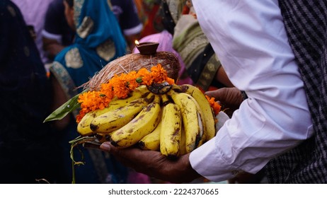 Chhath Pooja Performed Along The River Side