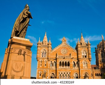 Chhatrapati Shivaji Or Victoria Terminus In Mumbai, India.