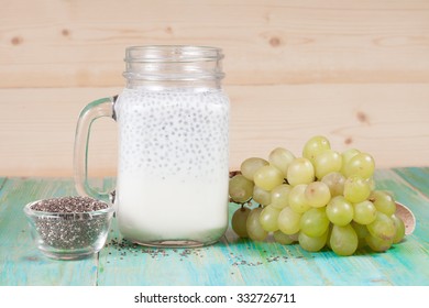 Chia Seeds Drink With Milk