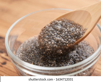 Chia Seeds Soaked In Water