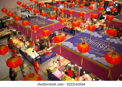 CHIANG MAI, THAILAND -FEBRUARY 12 2018: China NewYear Food  Area. Inside Of Central Festival Chiangmai. 3 Km. From Chiangmai City, Thailand.